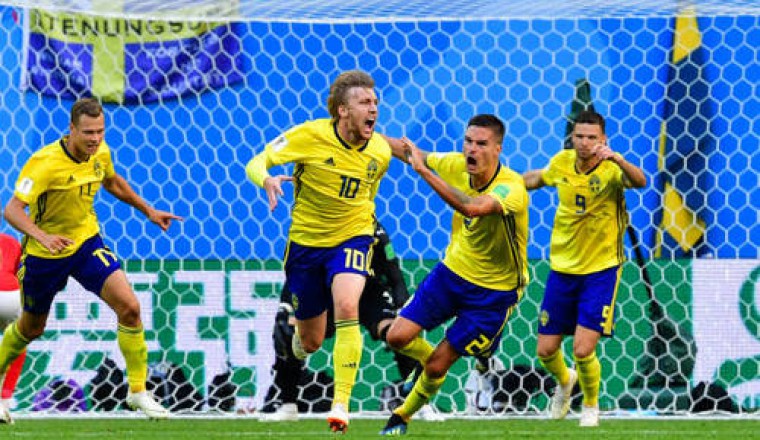 Thụy Điển lần đầu vào tứ kết World Cup sau 24 năm  | Lozii.net | Đọc báo ,tin tức online 24h