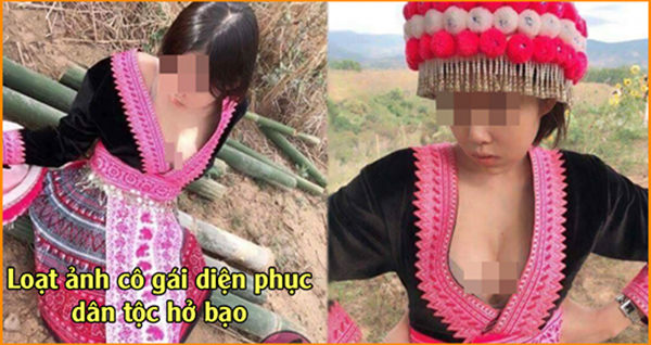 Cư dân mạng bức xúc với hình ảnh cô gái mặc trang phục dân tộc gợi cảm quá mức - Lướt Showbiz