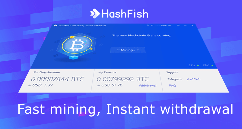 HashFish Crypto Miner | Fast mining, Instant withdrawal