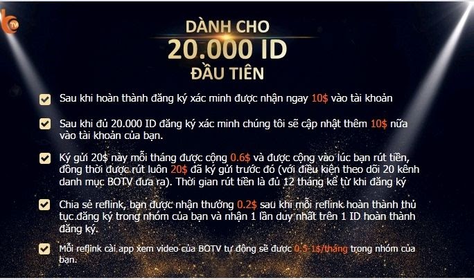 Giới thiệu dự án BOTV - vốn 0 đồng