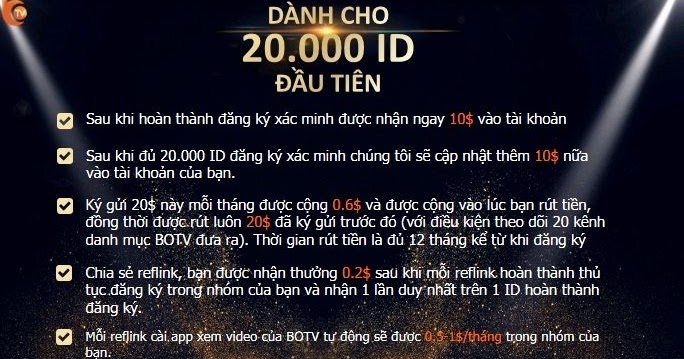Giới thiệu dự án BOTV - vốn 0 đồng
