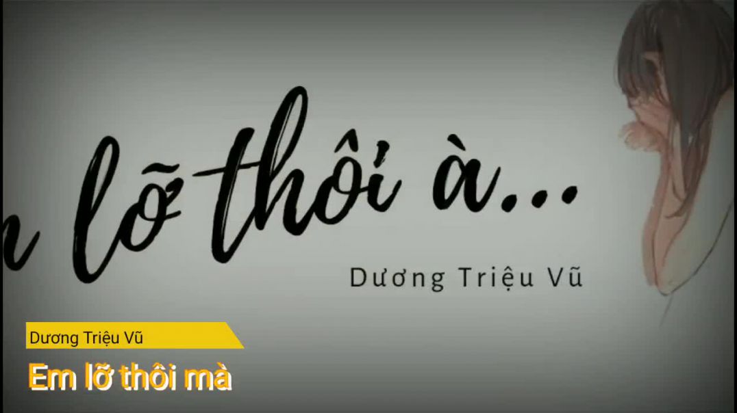Em lỡ thôi à-Dương Triệu Vũ(lyrics).mp4