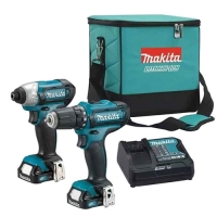 Bộ MAKITA CLX228S vặn vít dùng pin 12V chính hãng (HP333D+TD110D)