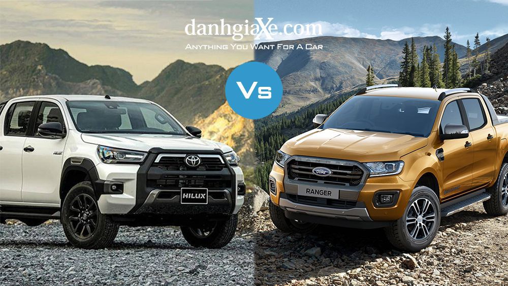 So sánh Toyota Hilux 2021 và Ford Ranger 2021
