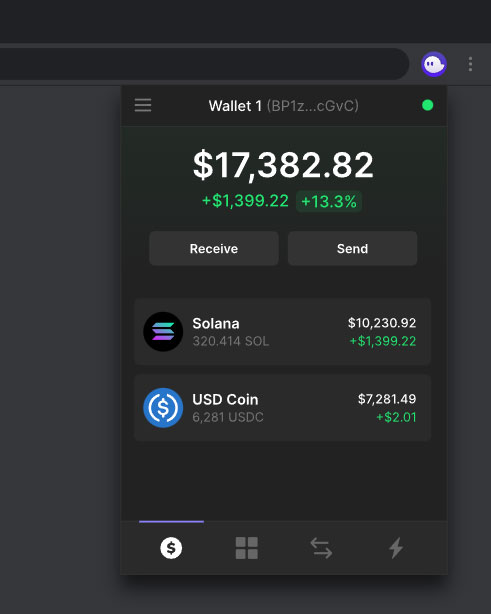 Phantom Wallet - A friendly Extension wallet built for DeFi & NFTs