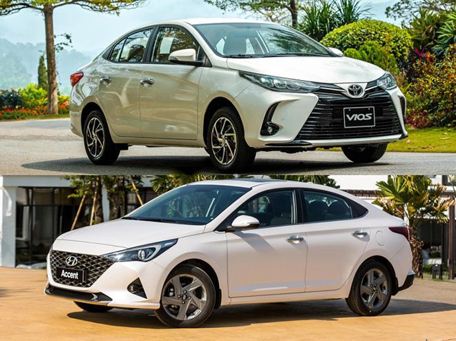 So sánh xe Hyundai Accent 2022 và Toyota Vios 2022: chọn lợi ích trước mắt hay giá trị lâu dài?