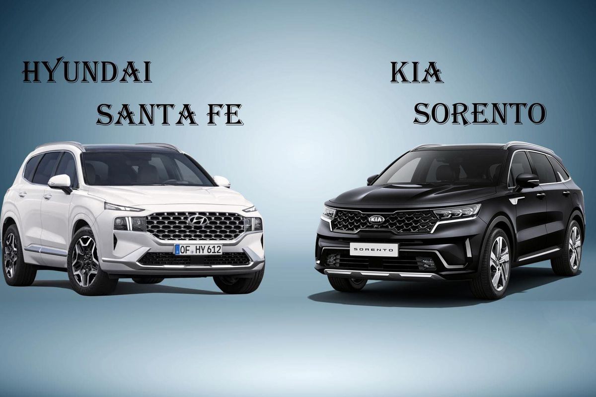 So sánh xe Hyundai SantaFe 2022 và KIA Sorento 2022: Một chín một mười!
