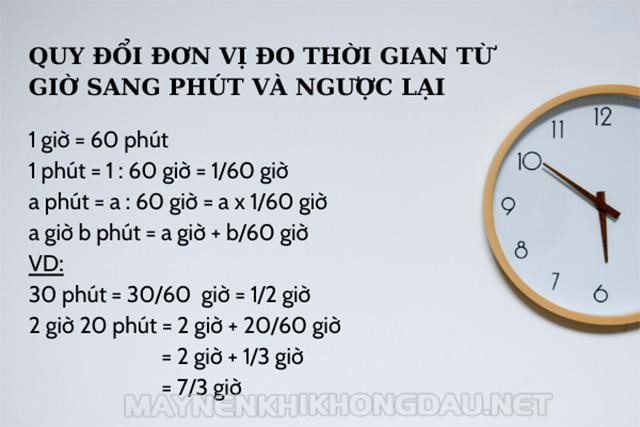 Bảng đơn vị đo thời gian, cách đổi đơn vị thời gian chính xác nhất