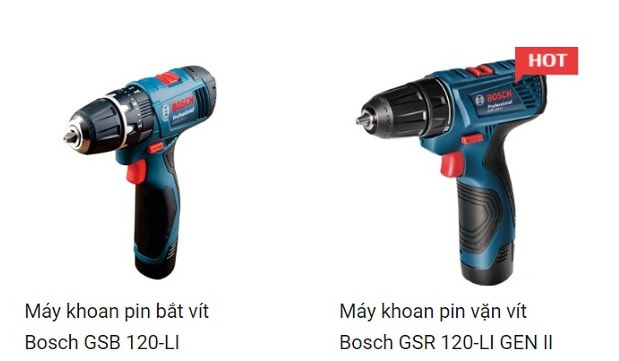 Máy khoan pin chính hãng - Dụng cụ điện Bosch