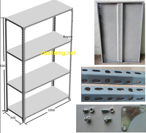 Cách làm kệ sắt v lỗ đa năng đẹp rẻ nhất - Nhôm kính Anh Sơn