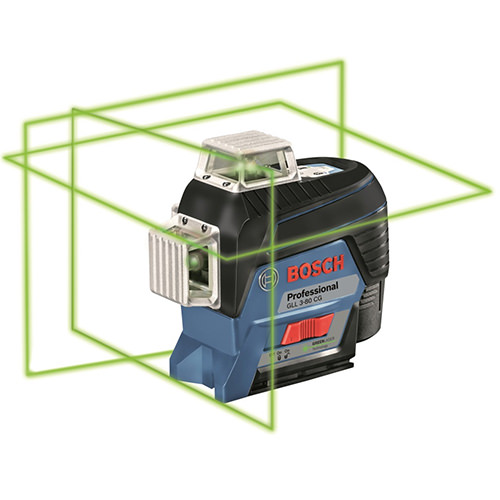 Máy cân bằng laser Bosch GLL 3-80 CG 3 tia xanh x 360°