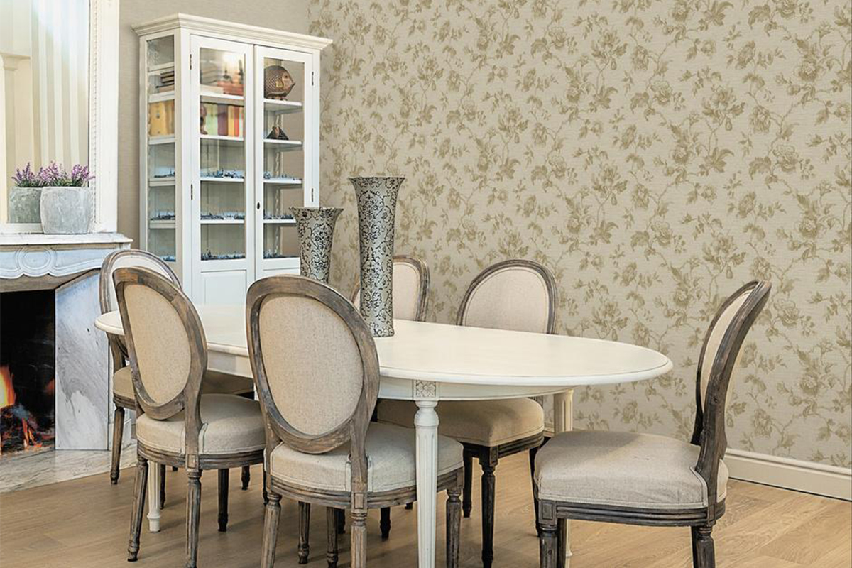 Creating the Perfect Living Room with Floral Wallpapers - TOV