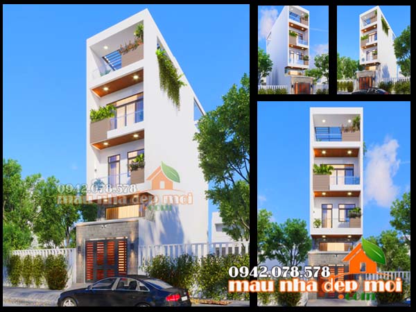 Mẫu mặt tiền nhà ống 4m 4 tầng giải pháp hoàn hảo tổng thể