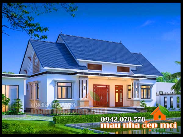 Nhà cấp 4 đẹp ở nông thôn 140m2 là không gian sống yên bình