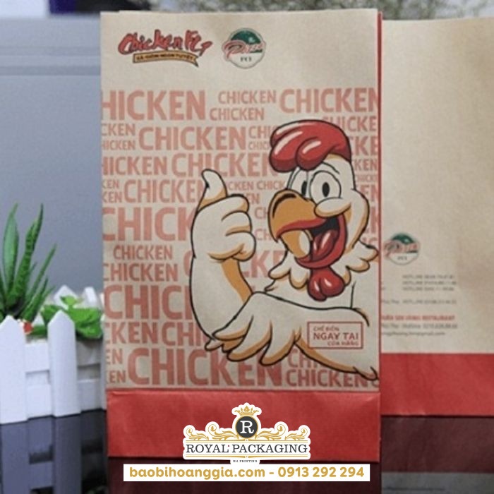 In Túi Giấy Đựng Gà Rán Bền, Đẹp, Giá Rẻ - baobihoanggia.com