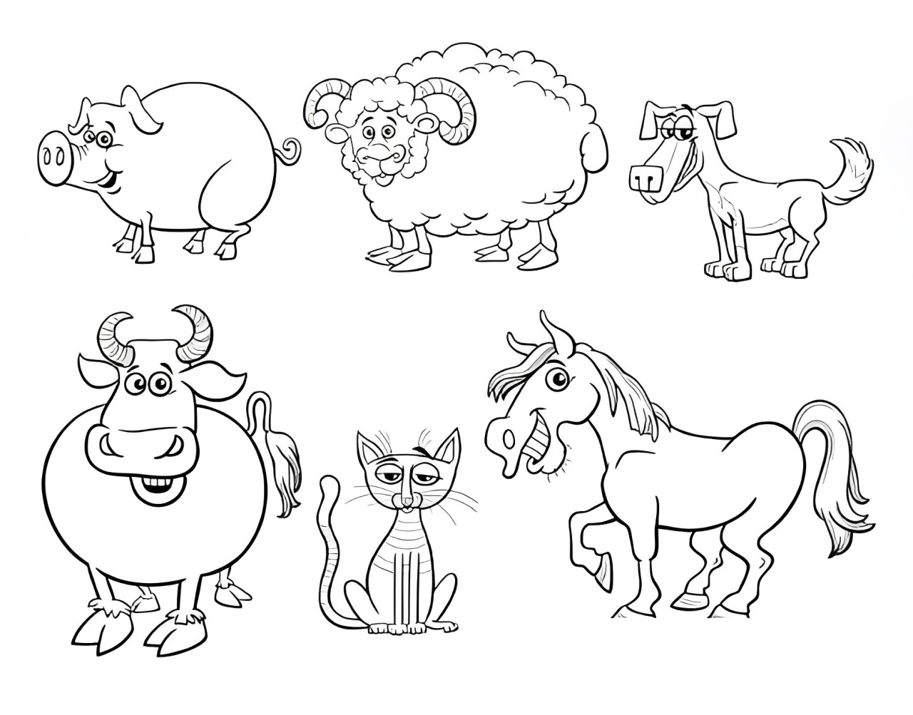 Animals Coloring Pages Free Online For Kids!