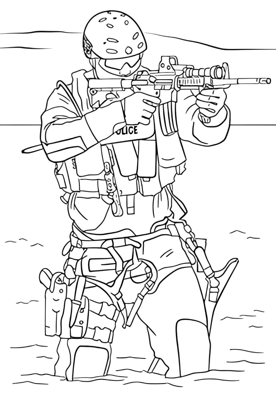 Military Coloring Pages Free Online For Kids!