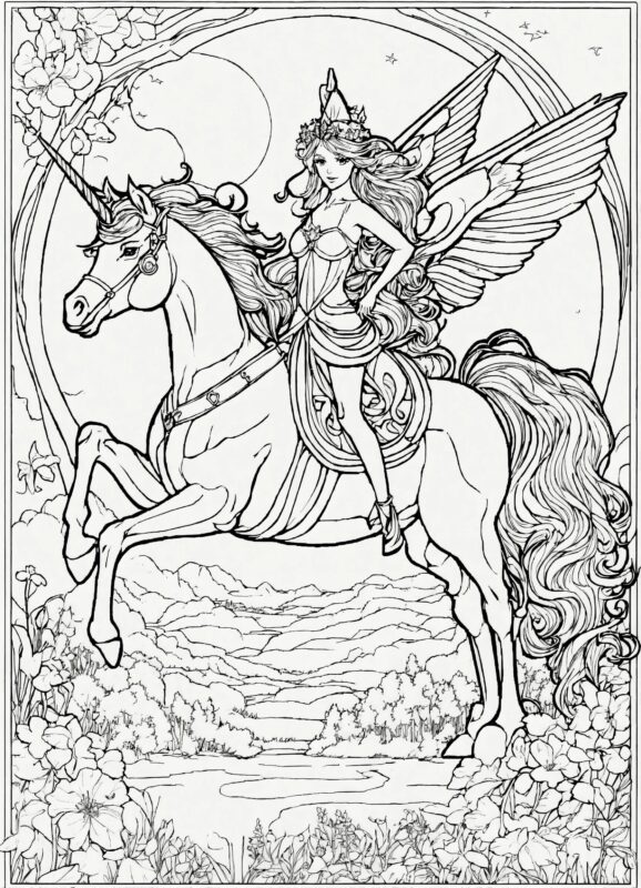 Fantasy Mythology Coloring Pages Online For Kids!