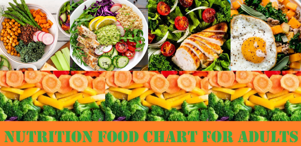 Nutrition Food Chart for Adults – Ehealthy99.com