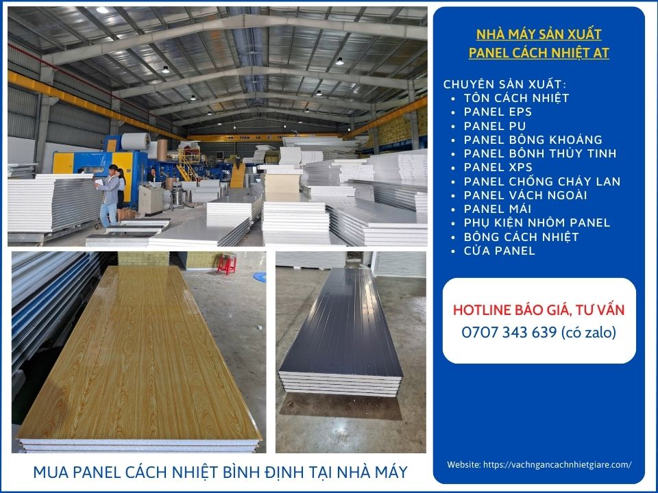 Mua Panel Cách Nhiệt Bình Định | Giá Tại Nhà Máy Sản Xuất
