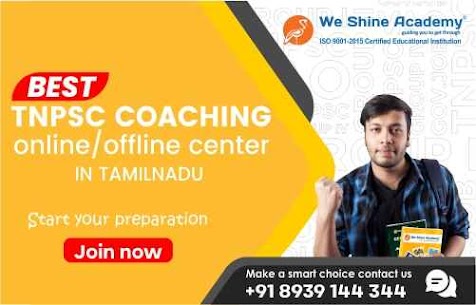 TNPSC Online Coaching, TNPSC Online Classes| WE SHINE ACADEMY