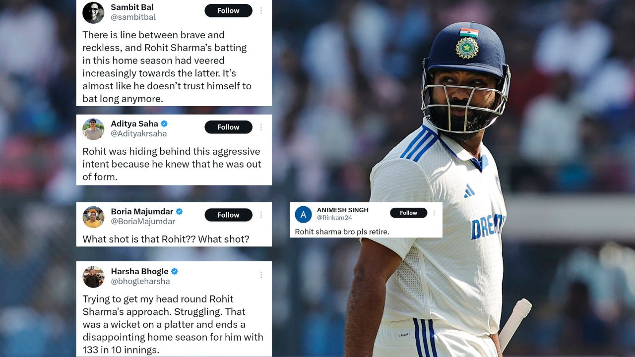 "Rohit Sharma should quit captaincy and retire": India captain blasted for horror show in Mumbai Test