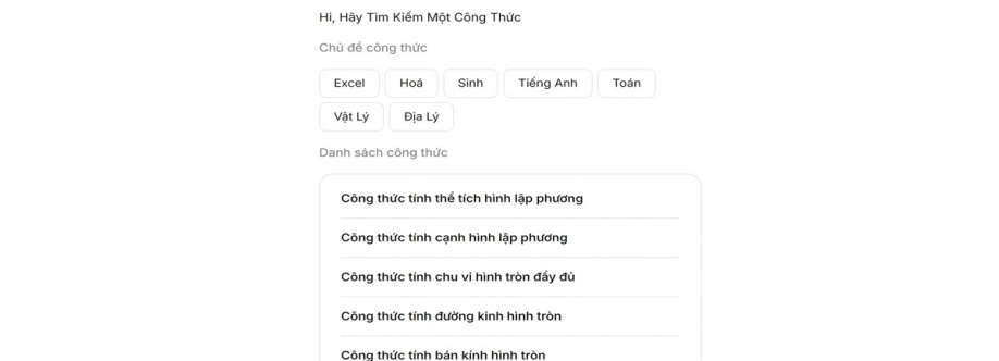 Công Thức Wiki Hi Hãy Tìm Kiếm Một Công Thức