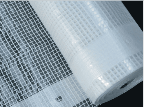 White Tarpaulin Scaffold Sheet Fire Retardant Tarpaulinz - Tarpaulinz