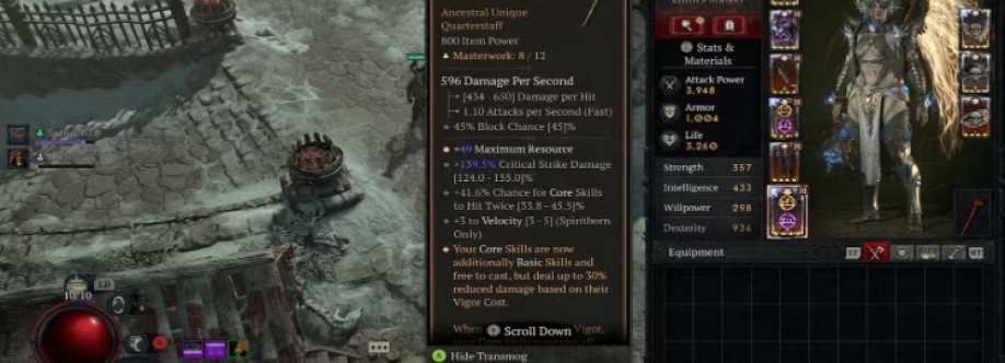 Salvaging this gear at a Blacksmith allows players