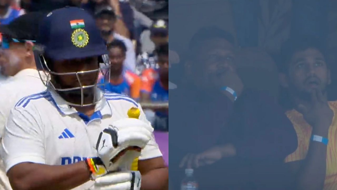 Watch- Sarfaraz Khan's father and Musheer Khan in shock after the former's duck show in Mumbai