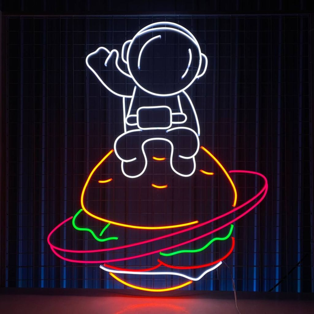 Neon Astronaut Futuristic Design, Free Shipping - HandmadeT