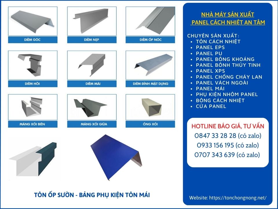 Tôn Ốp Sườn Úp Nóc Úp Sườn