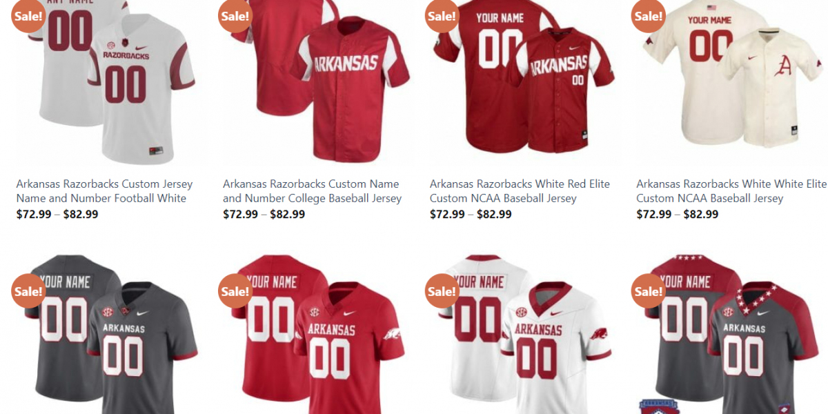Show Your Razorback Pride with a Custom Arkansas Razorbacks Jersey