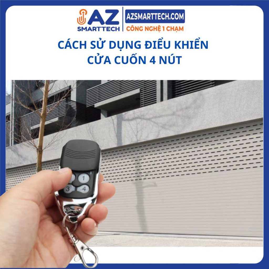Cách sử dụng điều khiển cửa cuốn 4 nút hiệu quả và lâu dài