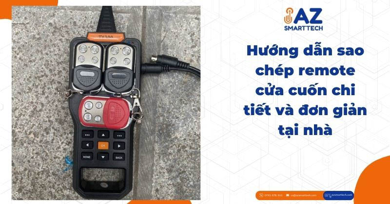 Cách sao chép remote cửa cuốn tại nhà đơn giản trong 30 giấy