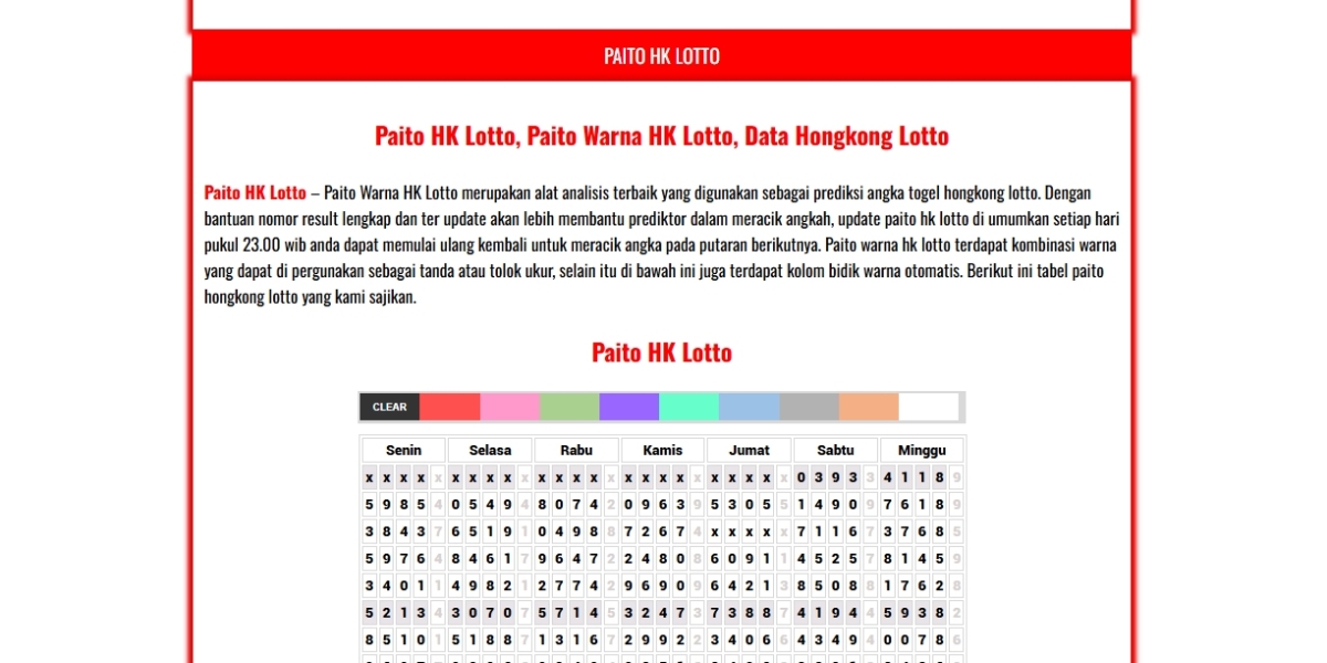 Update Terbaru Paito HK Lotto: Nomor Result Lengkap & Terupdate