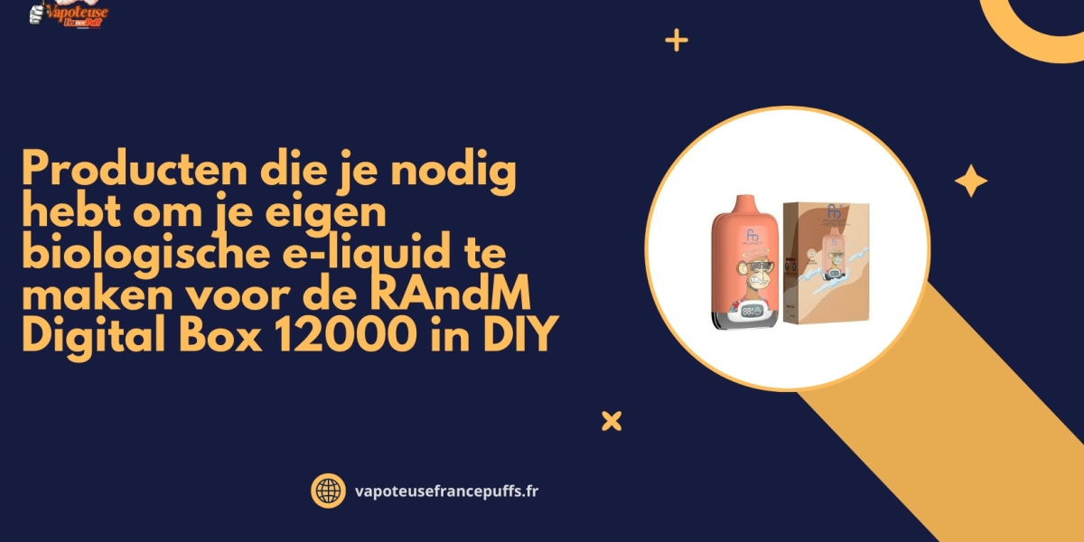 Producten die je nodig hebt om je eigen biologische e-liquid te maken voor de RAndM Digital Box 12000 in DIY