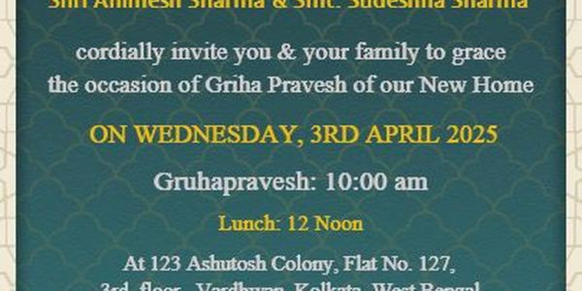 Griha Pravesh Invitation Card – Design Your Housewarming Invite with Tradition and Elegance