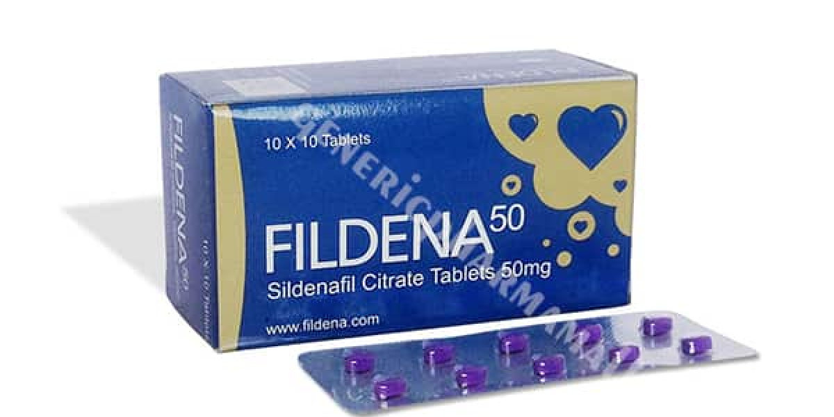 How does Fildena 50mg tablet work for ED treatment?