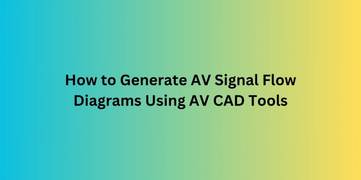How to Generate AV Signal Flow Diagrams Using AV CAD Tools
