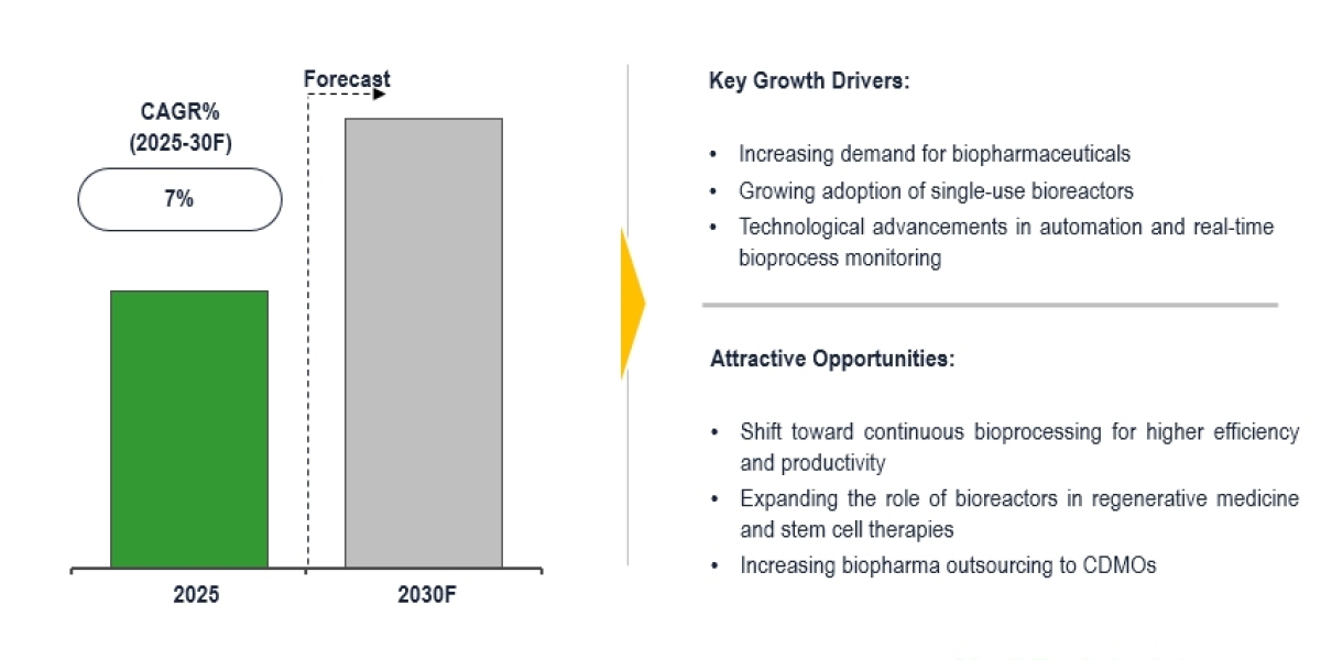 Bioreactors Market to grow at ~7% CAGR as firms adopt fast, flexible bioproduction models by 2030