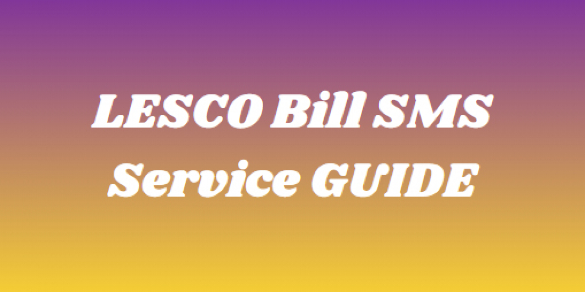 LESCO Bill SMS Service Guide
