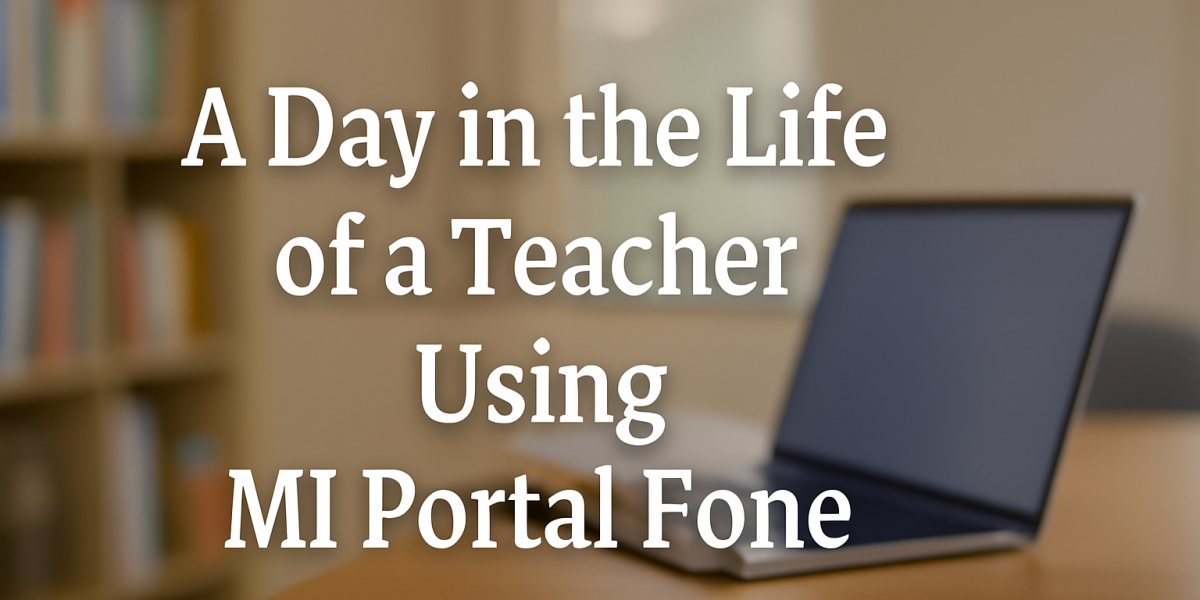 A Day in the Life of a Teacher Using MI Portal Fone