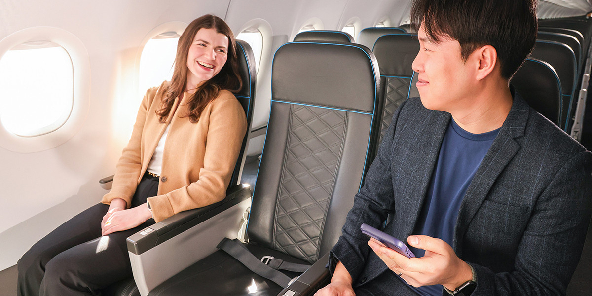 What is the difference between UpFront Plus℠, Premium, Preferred, and Standard Seating?