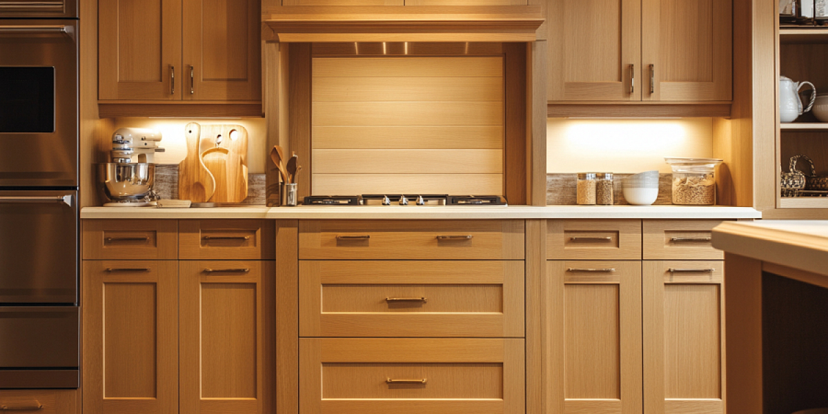 Two-Tone Kitchens: Pairing Blue Cabinets with Natural Wood
