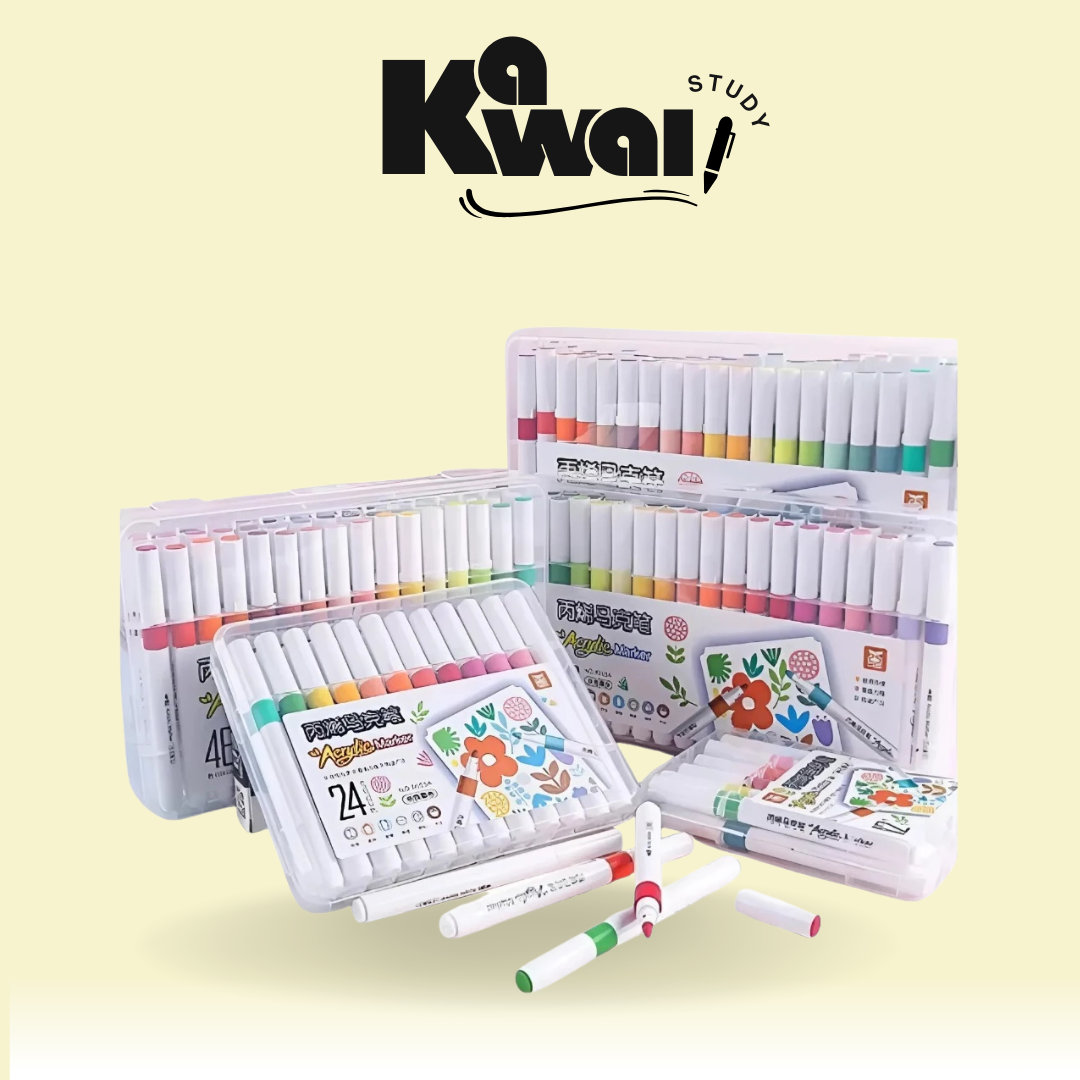 Hướng dẫn chi tiết 3 cách tô màu nước Acrylic - Kawaii study