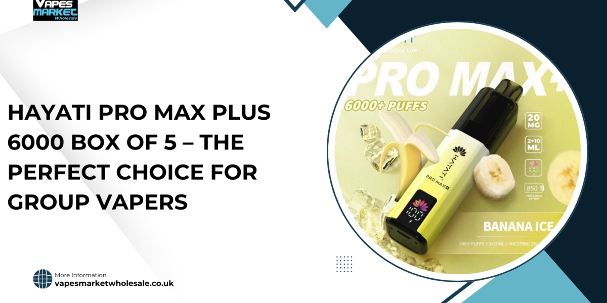 Hayati Pro Max Plus 6000 Box of 5 – The Perfect Choice for Group Vapers