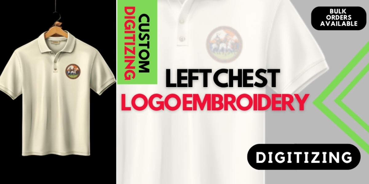 Reliable Left Chest Logo Embroidery Digitizing Service