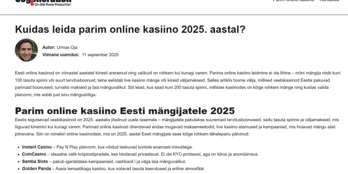 Parim Online Kasiino ja Kontorimööbli Roll Töö- ja Vabaajakeskkonnas