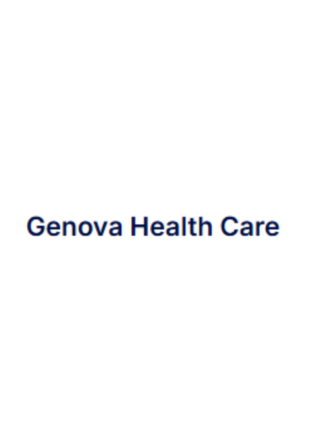 Genova health Care genovahealthcare